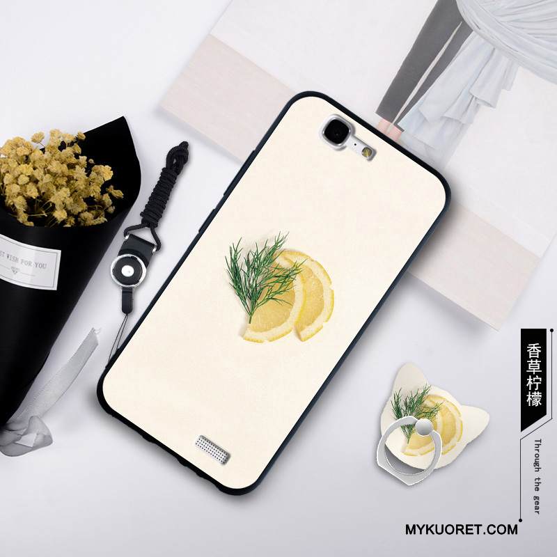 Kuori Huawei Ascend G7 Silikoni Persoonallisuus Vaalean, Kotelo Huawei Ascend G7 Suojaus Trendi Puhelimen Kuoret