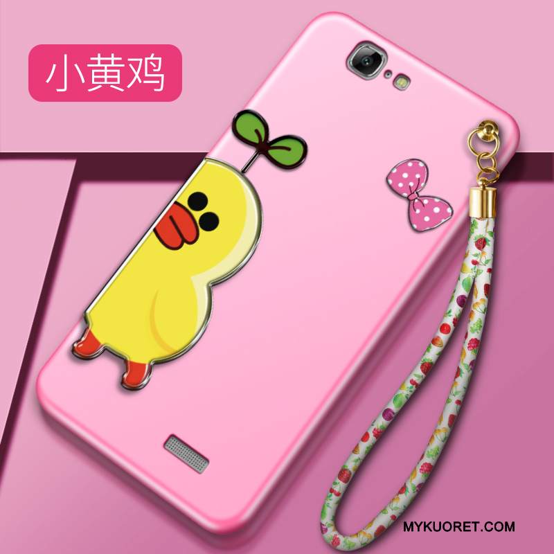 Kuori Huawei Ascend G7 Silikoni Puhelimen Kuoret Pesty Suede, Kotelo Huawei Ascend G7 Suojaus Trendi Tummanvihreä