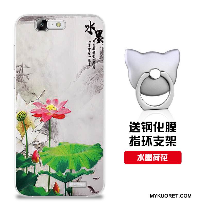 Kuori Huawei Ascend G7 Silikoni Punainen Malli, Kotelo Huawei Ascend G7 Pehmeä Neste Muokata Puhelimen Kuoret