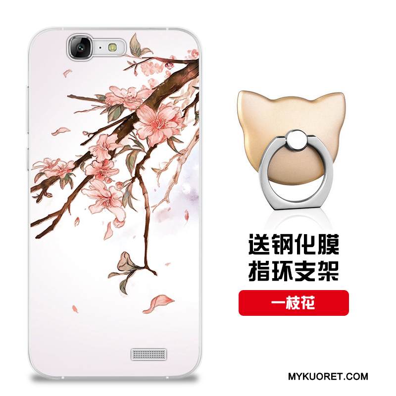 Kuori Huawei Ascend G7 Silikoni Punainen Malli, Kotelo Huawei Ascend G7 Pehmeä Neste Muokata Puhelimen Kuoret