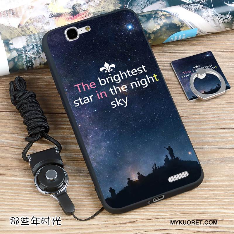 Kuori Huawei Ascend G7 Silikoni Valkoinen Trendi, Kotelo Huawei Ascend G7 Suojaus Puhelimen Kuoret Murtumaton