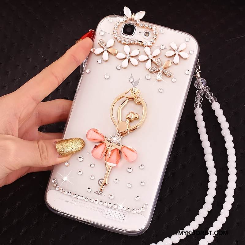 Kuori Huawei Ascend G7 Strassi Jauhe Puhelimen Kuoret, Kotelo Huawei Ascend G7 Pehmeä Neste