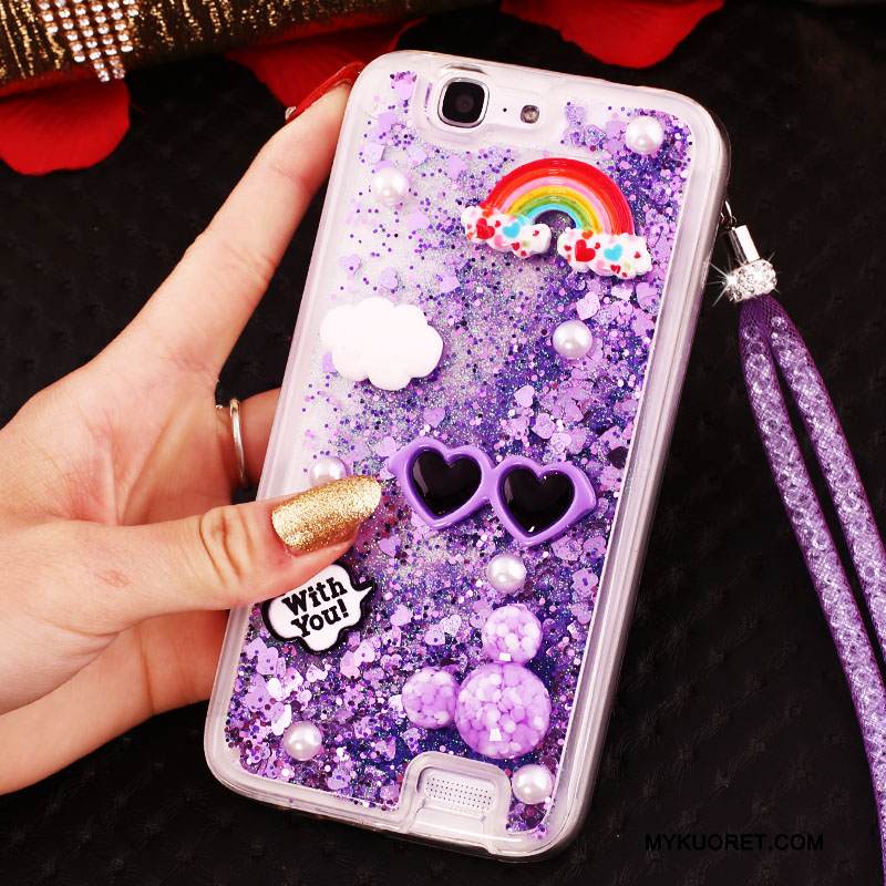 Kuori Huawei Ascend G7 Strassi Puhelimen Kuoret Rengas, Kotelo Huawei Ascend G7 Suojaus Niitti Juoksuhiekka