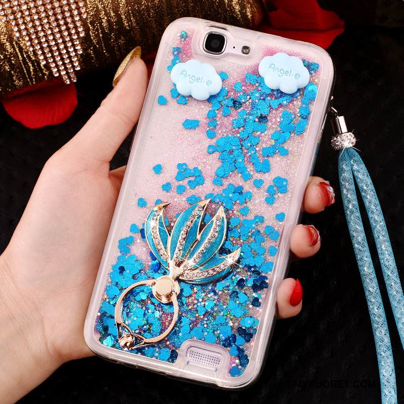 Kuori Huawei Ascend G7 Strassi Puhelimen Kuoret Rengas, Kotelo Huawei Ascend G7 Suojaus Niitti Juoksuhiekka