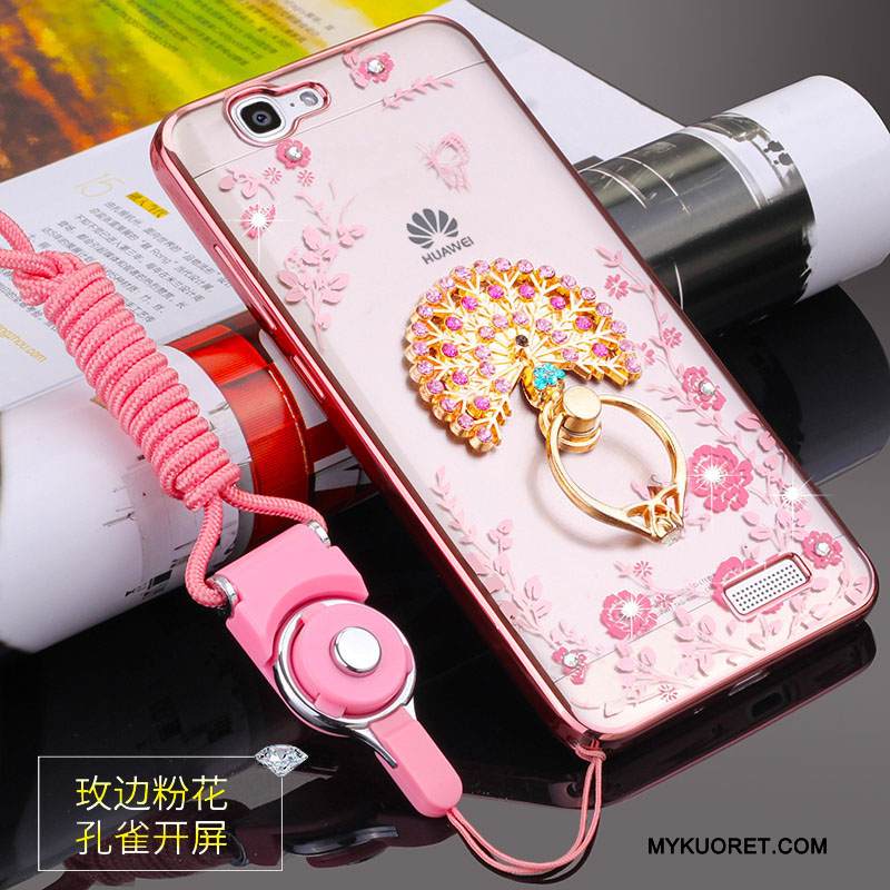 Kuori Huawei Ascend G7 Suojaus Jauhe Puhelimen Kuoret, Kotelo Huawei Ascend G7 Pehmeä Neste Murtumaton Ripustettavat Koristeet