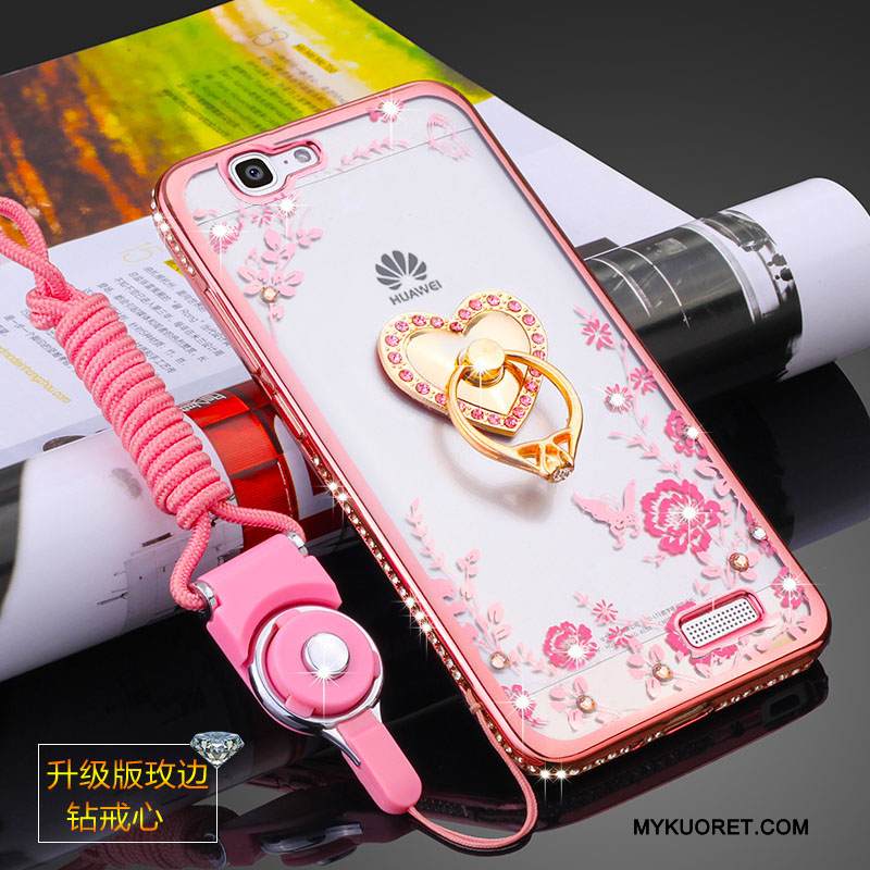 Kuori Huawei Ascend G7 Suojaus Jauhe Puhelimen Kuoret, Kotelo Huawei Ascend G7 Pehmeä Neste Murtumaton Ripustettavat Koristeet