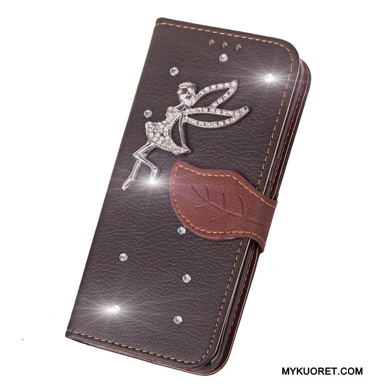 Kuori Huawei Ascend G7 Suojaus Takakansi Puhelimen Kuoret, Kotelo Huawei Ascend G7 Nahka Punainen