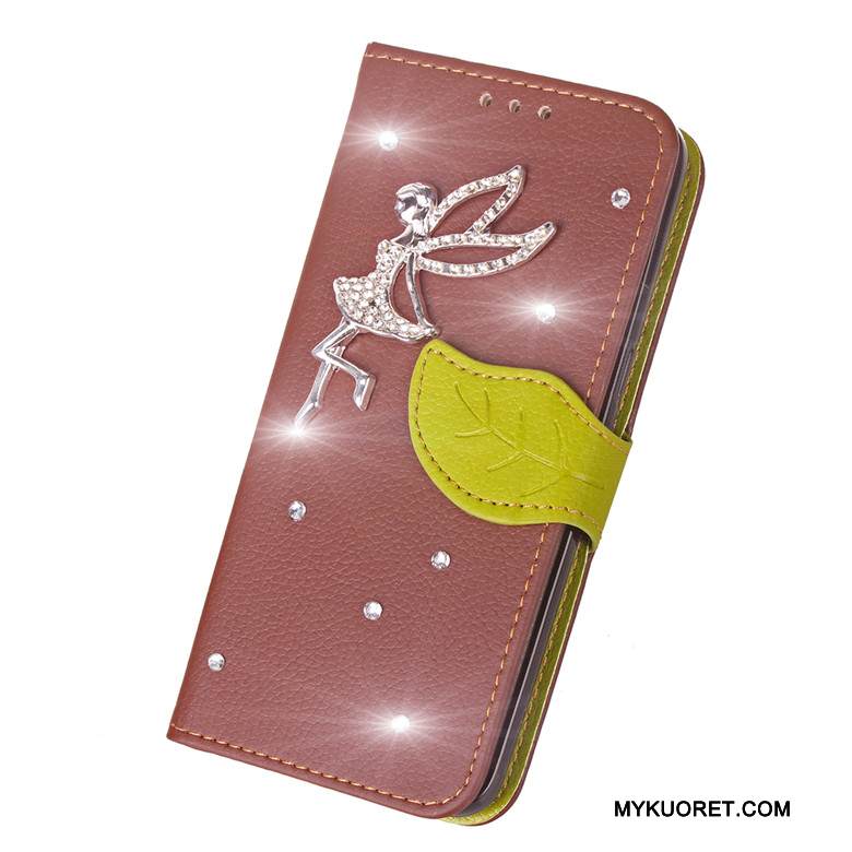 Kuori Huawei Ascend G7 Suojaus Takakansi Puhelimen Kuoret, Kotelo Huawei Ascend G7 Nahka Punainen