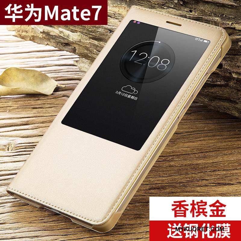 Kuori Huawei Ascend Mate 7 Kuoret Puhelimen Kuoret Trendi, Kotelo Huawei Ascend Mate 7 Nahka Murtumaton Jauhe