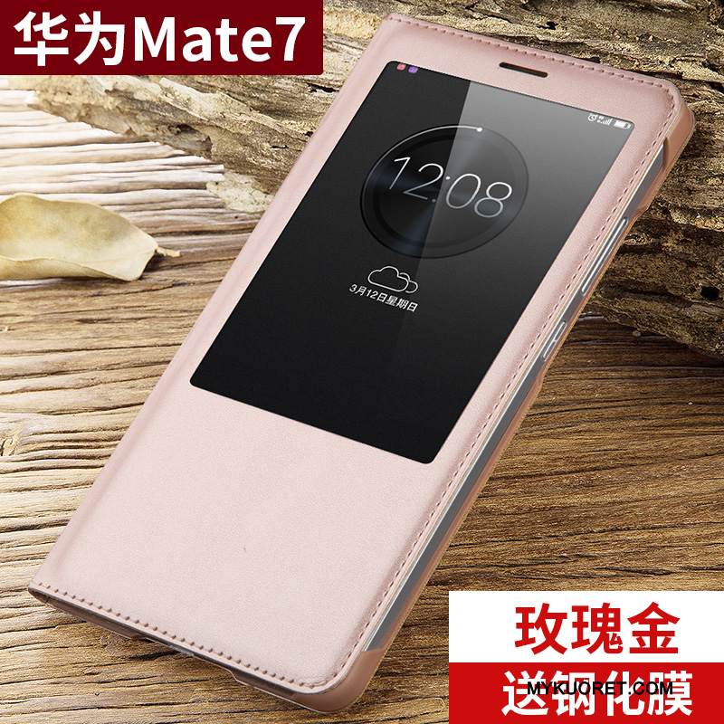 Kuori Huawei Ascend Mate 7 Kuoret Puhelimen Kuoret Trendi, Kotelo Huawei Ascend Mate 7 Nahka Murtumaton Jauhe