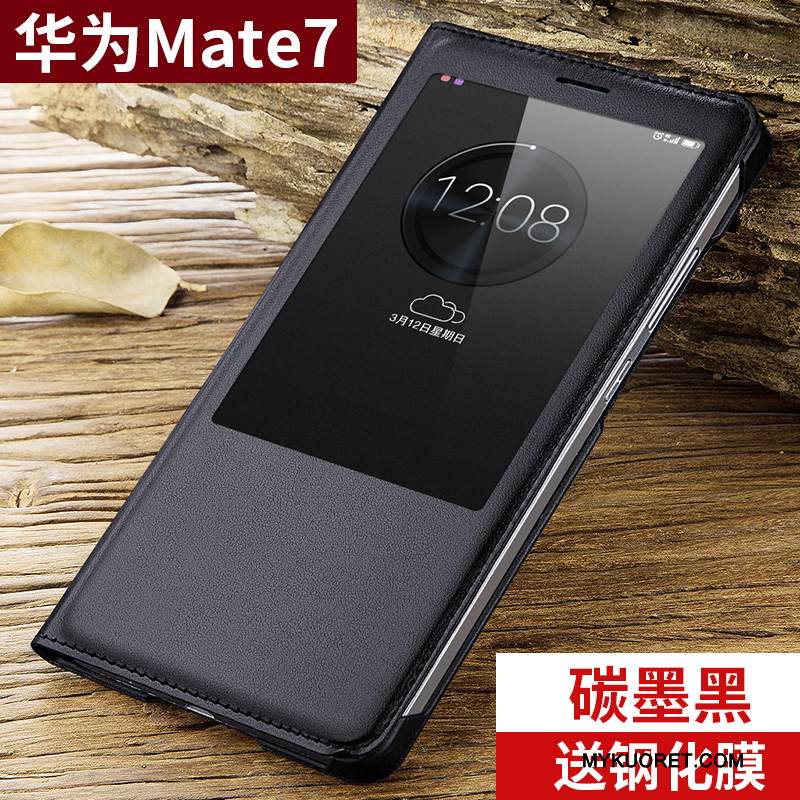 Kuori Huawei Ascend Mate 7 Kuoret Puhelimen Kuoret Trendi, Kotelo Huawei Ascend Mate 7 Nahka Murtumaton Jauhe