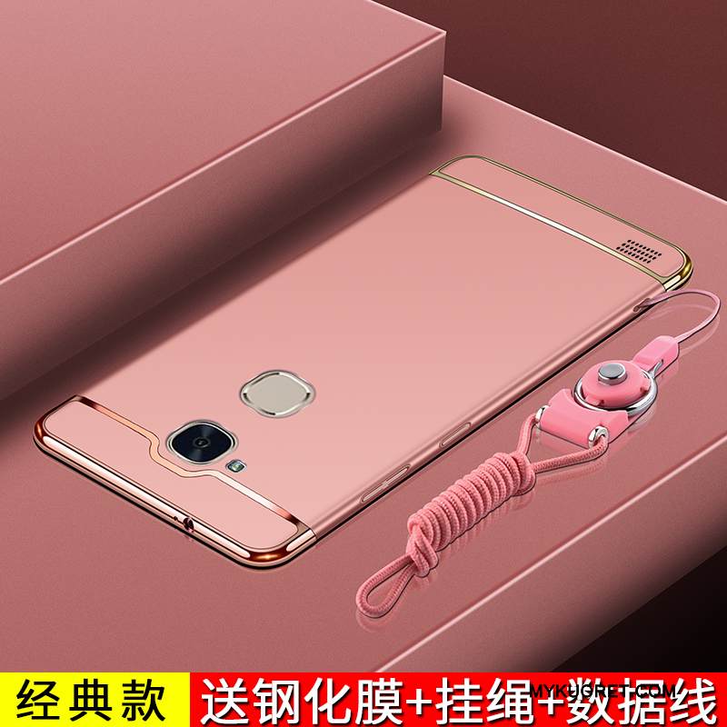 Kuori Huawei Ascend Mate 7 Laukut Kova Pesty Suede, Kotelo Huawei Ascend Mate 7 Suojaus Puhelimen Kuoret Kulta