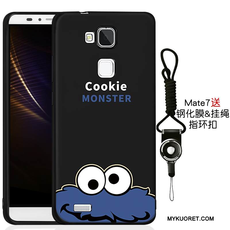 Kuori Huawei Ascend Mate 7 Laukut Puhelimen Kuoret Trendi, Kotelo Huawei Ascend Mate 7 Suojaus Uusi Musta