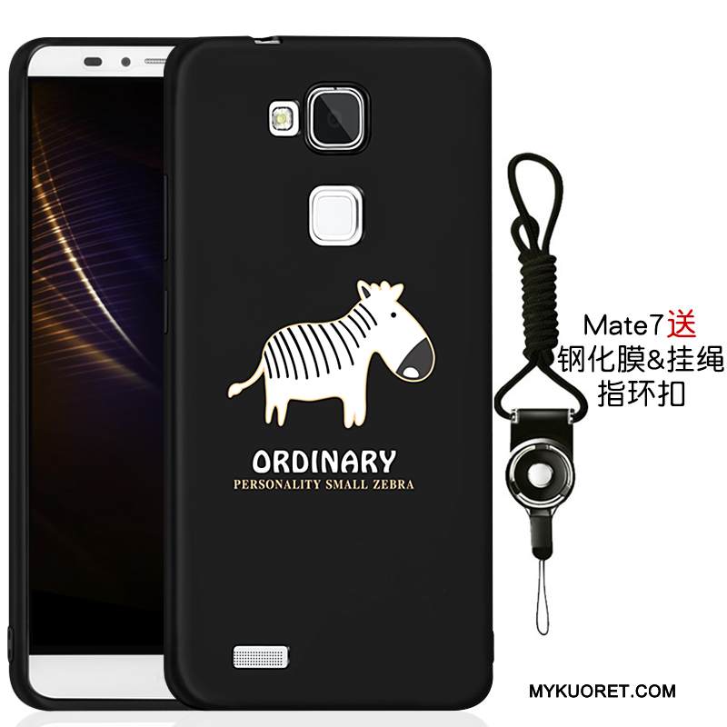 Kuori Huawei Ascend Mate 7 Laukut Puhelimen Kuoret Trendi, Kotelo Huawei Ascend Mate 7 Suojaus Uusi Musta