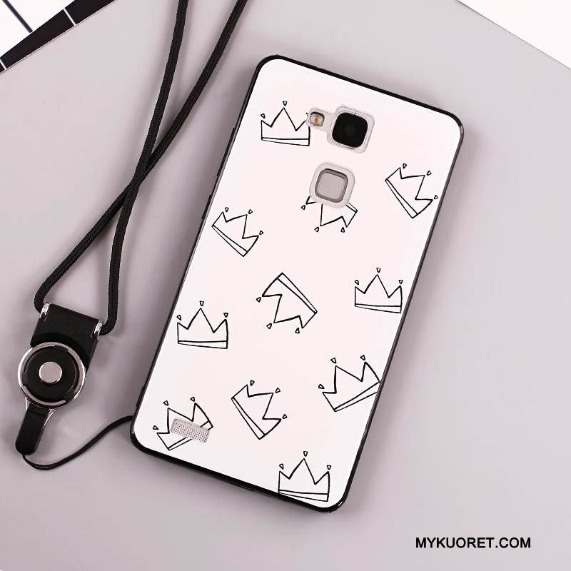 Kuori Huawei Ascend Mate 7 Laukut Trendi Murtumaton, Kotelo Huawei Ascend Mate 7 Valkoinen Puhelimen Kuoret