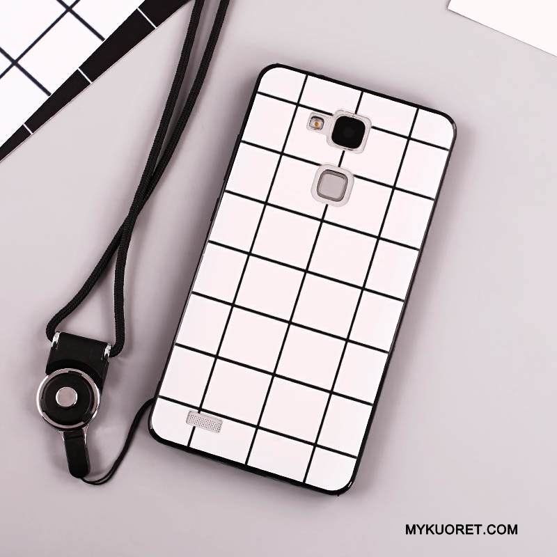 Kuori Huawei Ascend Mate 7 Laukut Trendi Murtumaton, Kotelo Huawei Ascend Mate 7 Valkoinen Puhelimen Kuoret