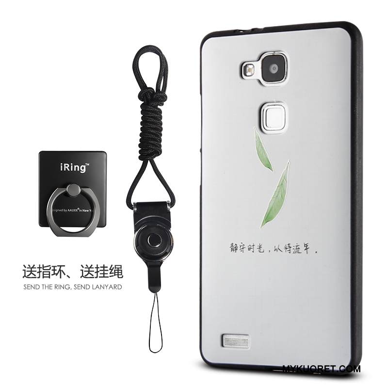 Kuori Huawei Ascend Mate 7 Laukut Vaaleansininen Murtumaton, Kotelo Huawei Ascend Mate 7 Kohokuviointi Ulotteinen Puhelimen Kuoret