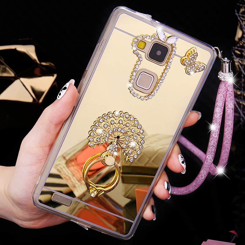 Kuori Huawei Ascend Mate 7 Luova Persoonallisuus Trendi, Kotelo Huawei Ascend Mate 7 Strassi Kulta Puhelimen Kuoret