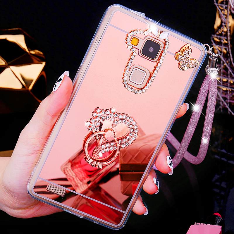 Kuori Huawei Ascend Mate 7 Luova Persoonallisuus Trendi, Kotelo Huawei Ascend Mate 7 Strassi Kulta Puhelimen Kuoret