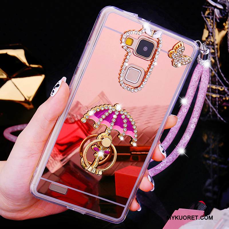 Kuori Huawei Ascend Mate 7 Luova Persoonallisuus Trendi, Kotelo Huawei Ascend Mate 7 Strassi Kulta Puhelimen Kuoret