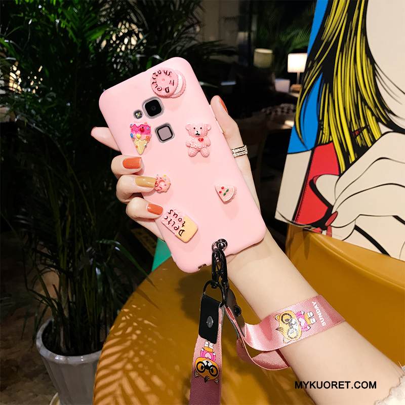 Kuori Huawei Ascend Mate 7 Luova Tummanvihreä Bear, Kotelo Huawei Ascend Mate 7 Silikoni Puhelimen Kuoret Trendi