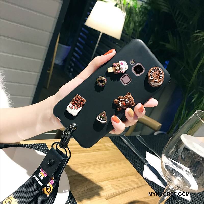 Kuori Huawei Ascend Mate 7 Luova Tummanvihreä Bear, Kotelo Huawei Ascend Mate 7 Silikoni Puhelimen Kuoret Trendi