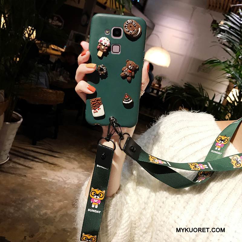 Kuori Huawei Ascend Mate 7 Luova Tummanvihreä Bear, Kotelo Huawei Ascend Mate 7 Silikoni Puhelimen Kuoret Trendi