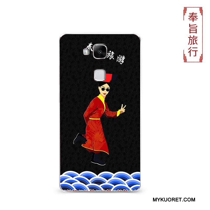 Kuori Huawei Ascend Mate 7 Pehmeä Neste Läpinäkyvä Punainen, Kotelo Huawei Ascend Mate 7 Silikoni Murtumaton Trendi