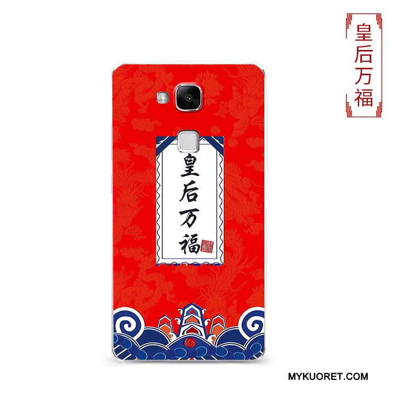 Kuori Huawei Ascend Mate 7 Pehmeä Neste Läpinäkyvä Punainen, Kotelo Huawei Ascend Mate 7 Silikoni Murtumaton Trendi