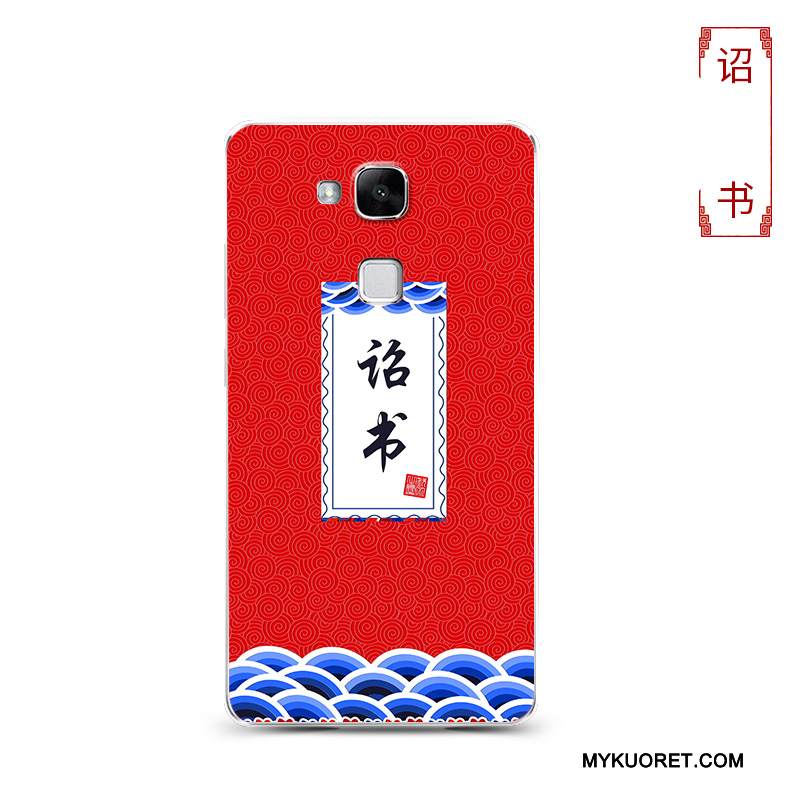 Kuori Huawei Ascend Mate 7 Pehmeä Neste Läpinäkyvä Punainen, Kotelo Huawei Ascend Mate 7 Silikoni Murtumaton Trendi