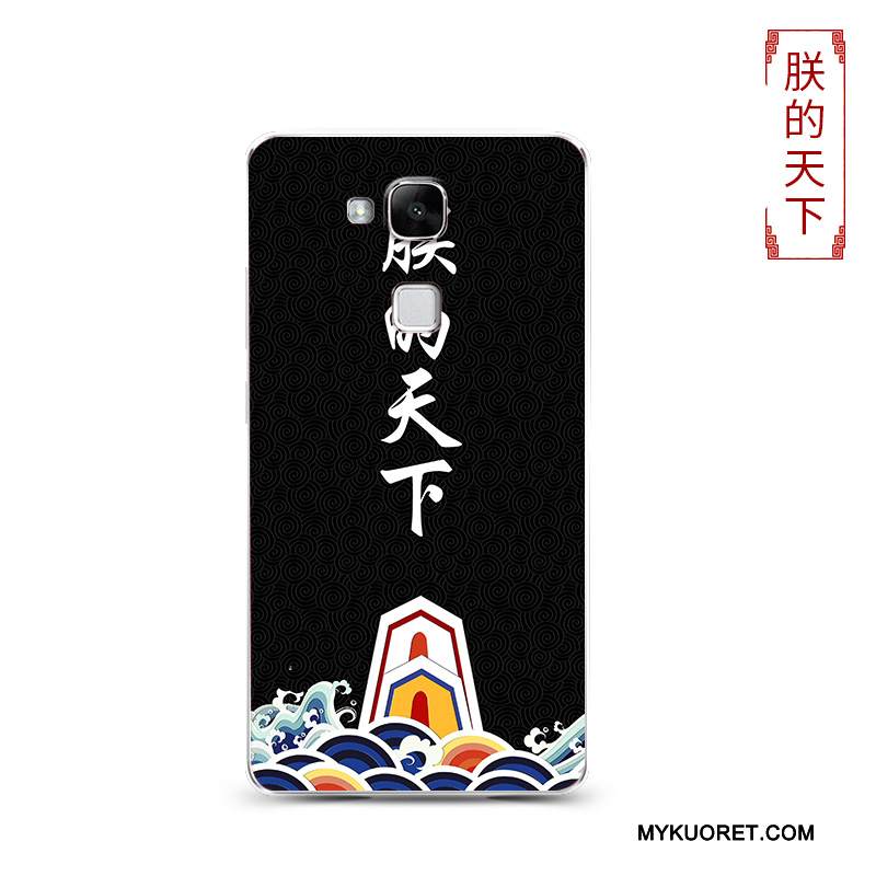 Kuori Huawei Ascend Mate 7 Pehmeä Neste Läpinäkyvä Punainen, Kotelo Huawei Ascend Mate 7 Silikoni Murtumaton Trendi