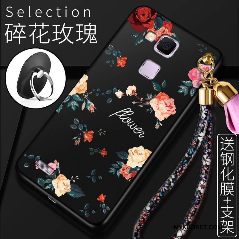 Kuori Huawei Ascend Mate 7 Pehmeä Neste Murtumaton Punainen, Kotelo Huawei Ascend Mate 7 Suojaus Puhelimen Kuoret