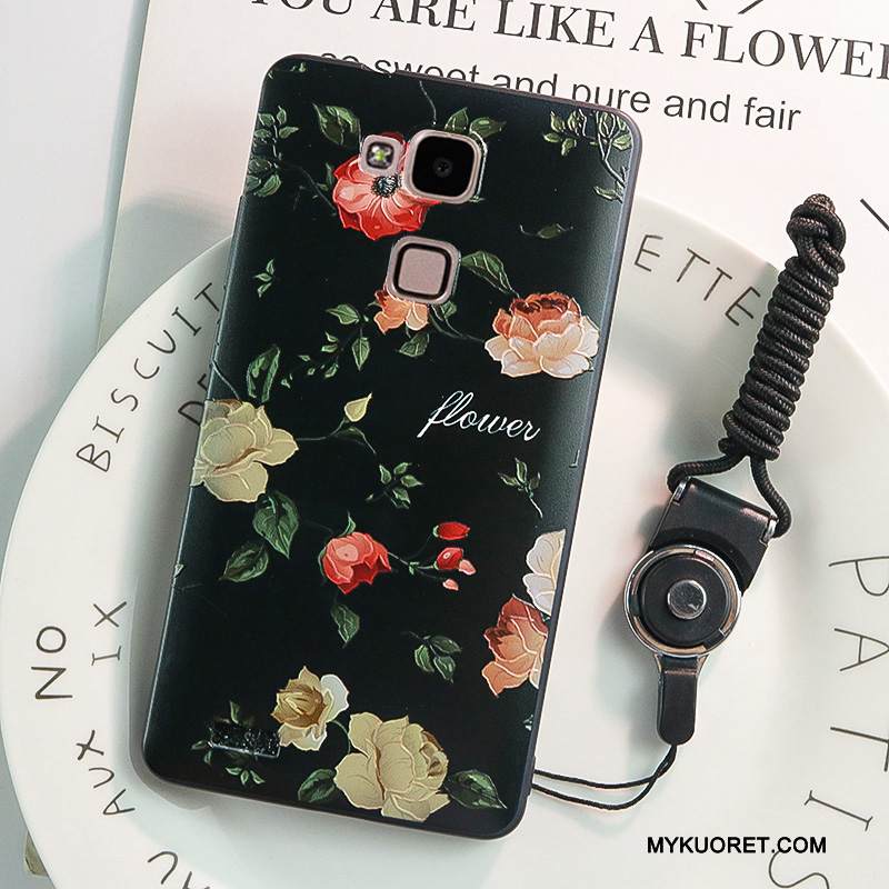 Kuori Huawei Ascend Mate 7 Pehmeä Neste Puhelimen Kuoret Ripustettavat Koristeet, Kotelo Huawei Ascend Mate 7 Silikoni Murtumaton Pesty Suede