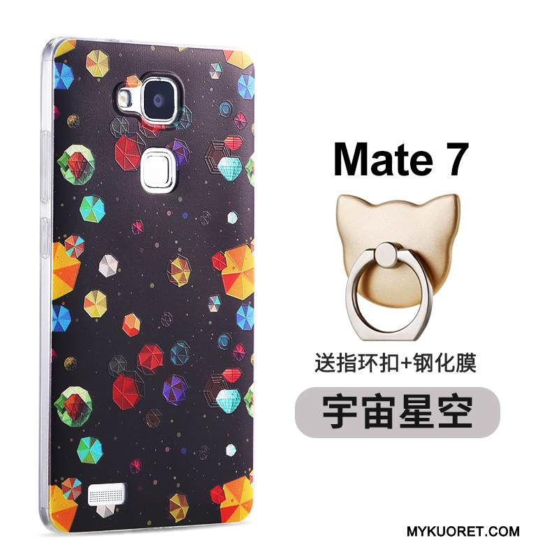 Kuori Huawei Ascend Mate 7 Silikoni Jauhe Takakansi, Kotelo Huawei Ascend Mate 7 Suojaus Ultra Murtumaton
