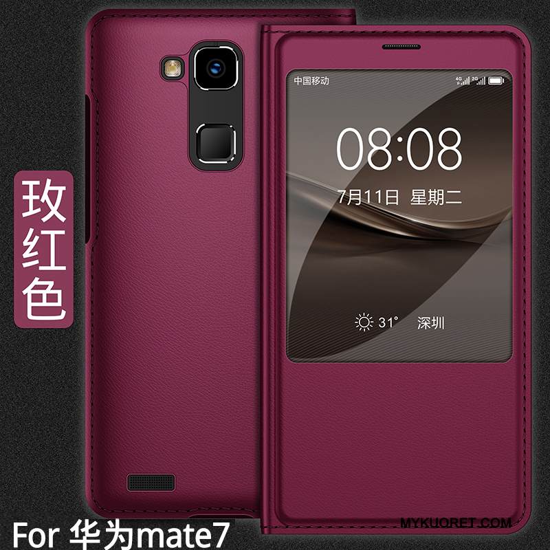 Kuori Huawei Ascend Mate 7 Suojaus Kulta Puhelimen Kuoret, Kotelo Huawei Ascend Mate 7 Kuoret Murtumaton