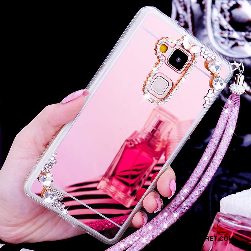 Kuori Huawei Ascend Mate 7 Suojaus Kulta Puhelimen Kuoret, Kotelo Huawei Ascend Mate 7 Strassi Ihana