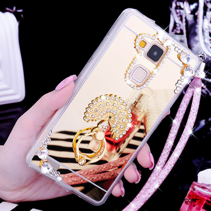 Kuori Huawei Ascend Mate 7 Suojaus Kulta Puhelimen Kuoret, Kotelo Huawei Ascend Mate 7 Strassi Ihana