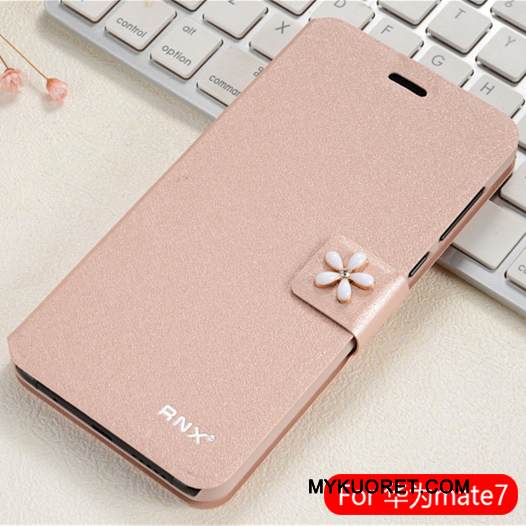 Kuori Huawei Ascend Mate 7 Suojaus Murtumaton 说, Kotelo Huawei Ascend Mate 7 Nahka Puhelimen Kuoret