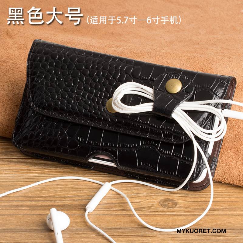 Kuori Huawei Ascend Mate 7 Suojaus Puhelimen Kuoret Musta, Kotelo Huawei Ascend Mate 7 Nahka