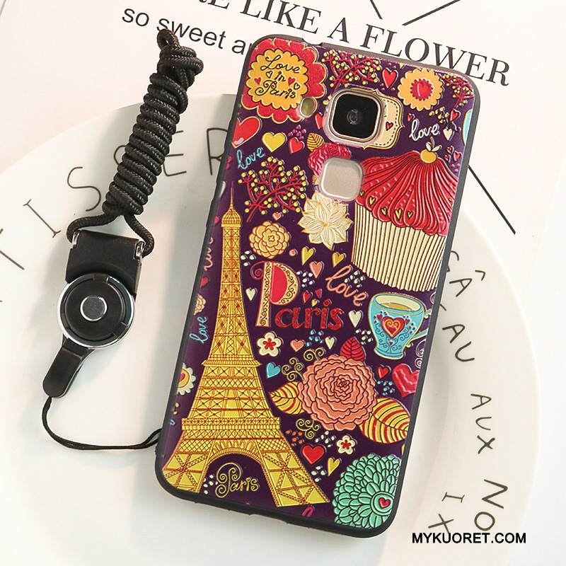 Kuori Huawei G7 Plus Kohokuviointi Puhelimen Kuoret Ripustettavat Koristeet, Kotelo Huawei G7 Plus Monivärinen