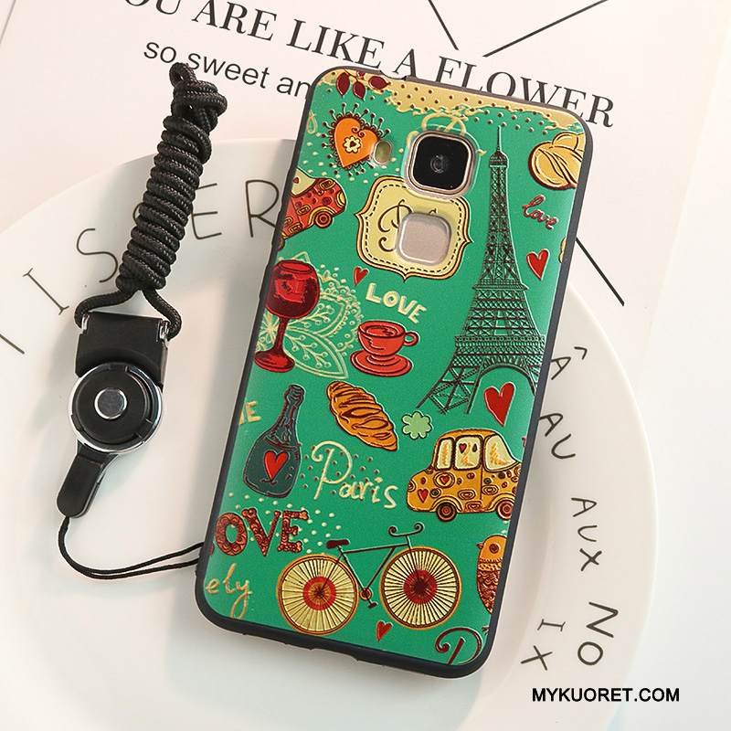 Kuori Huawei G7 Plus Kohokuviointi Puhelimen Kuoret Ripustettavat Koristeet, Kotelo Huawei G7 Plus Monivärinen