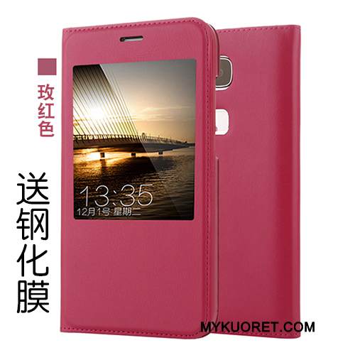 Kuori Huawei G7 Plus Kuoret Puhelimen Kuoret Kulta, Kotelo Huawei G7 Plus Nahka