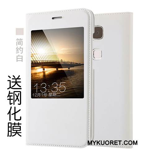 Kuori Huawei G7 Plus Kuoret Puhelimen Kuoret Kulta, Kotelo Huawei G7 Plus Nahka