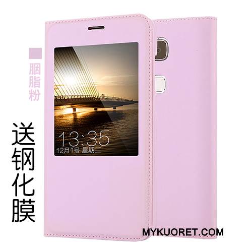 Kuori Huawei G7 Plus Kuoret Puhelimen Kuoret Kulta, Kotelo Huawei G7 Plus Nahka