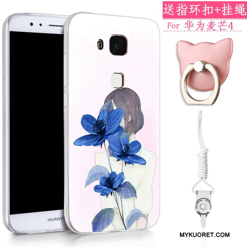 Kuori Huawei G7 Plus Laukut Keltainen Ihana, Kotelo Huawei G7 Plus Silikoni Ripustettavat Koristeet Trendi