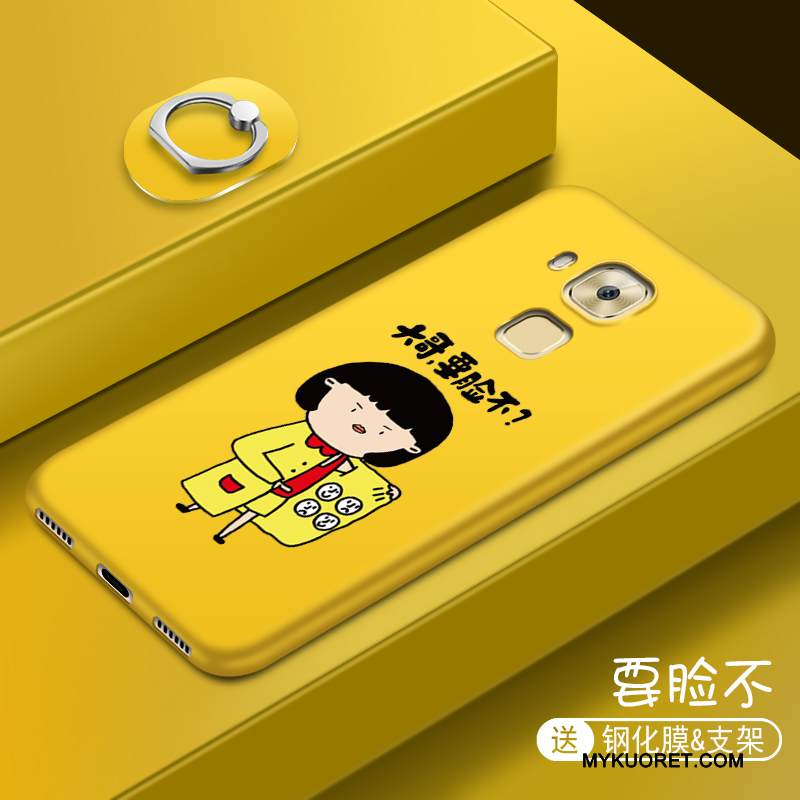 Kuori Huawei G7 Plus Luova Ihana Murtumaton, Kotelo Huawei G7 Plus Silikoni Persoonallisuus Vihreä