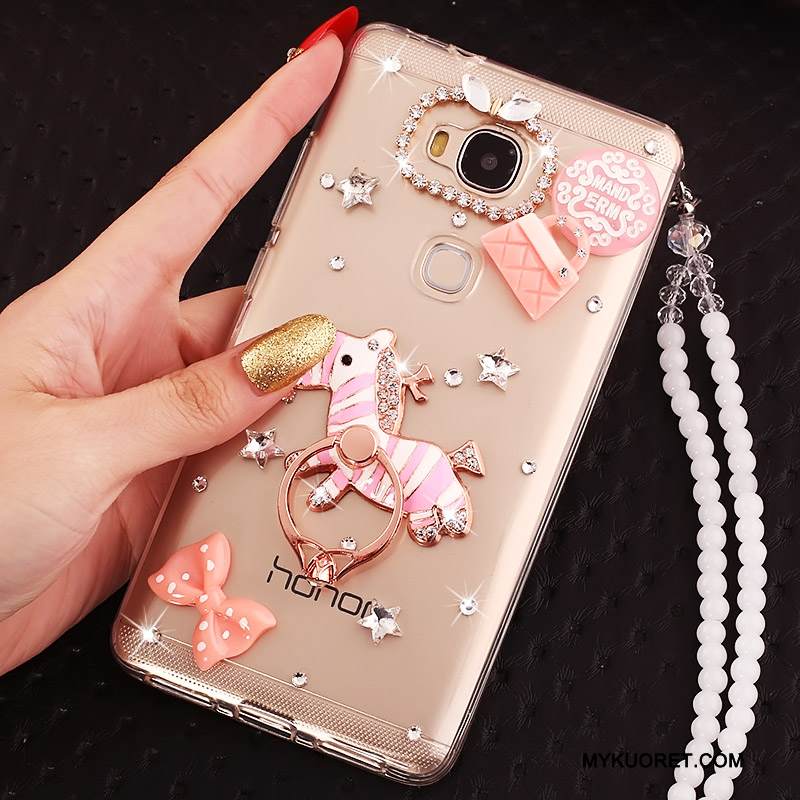 Kuori Huawei G7 Plus Luova Persoonallisuus Kulta, Kotelo Huawei G7 Plus Suojaus Rengas Puhelimen Kuoret