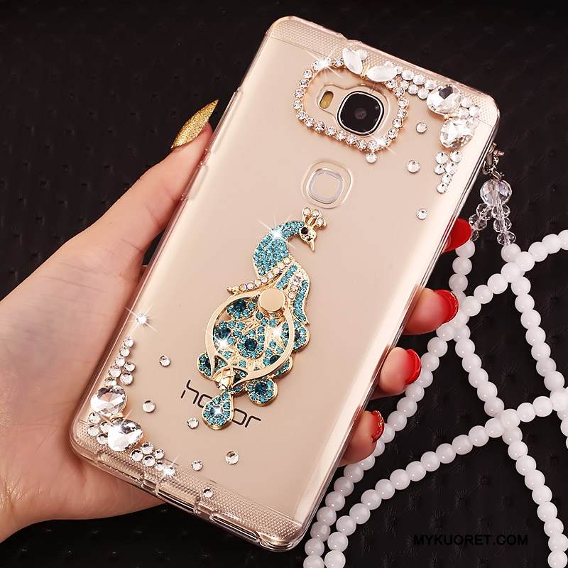 Kuori Huawei G7 Plus Luova Persoonallisuus Kulta, Kotelo Huawei G7 Plus Suojaus Rengas Puhelimen Kuoret