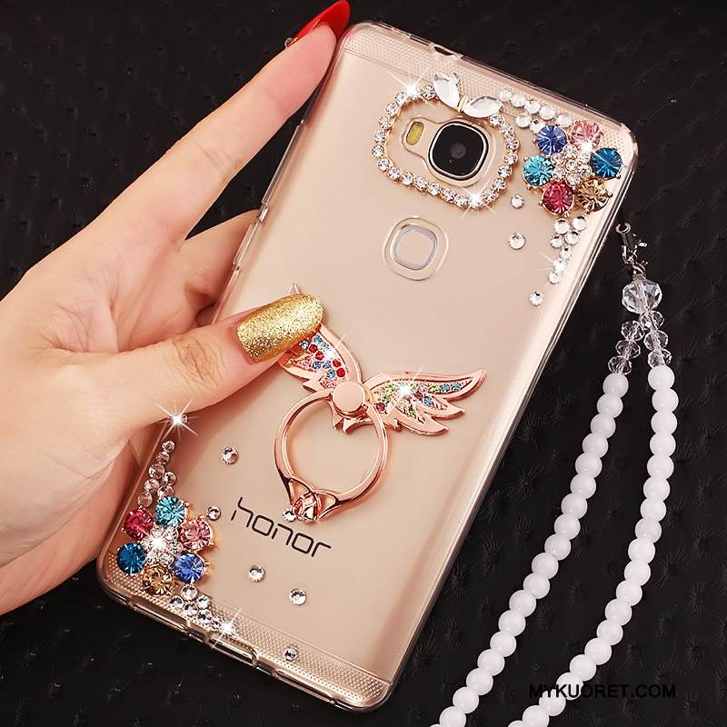 Kuori Huawei G7 Plus Luova Persoonallisuus Kulta, Kotelo Huawei G7 Plus Suojaus Rengas Puhelimen Kuoret