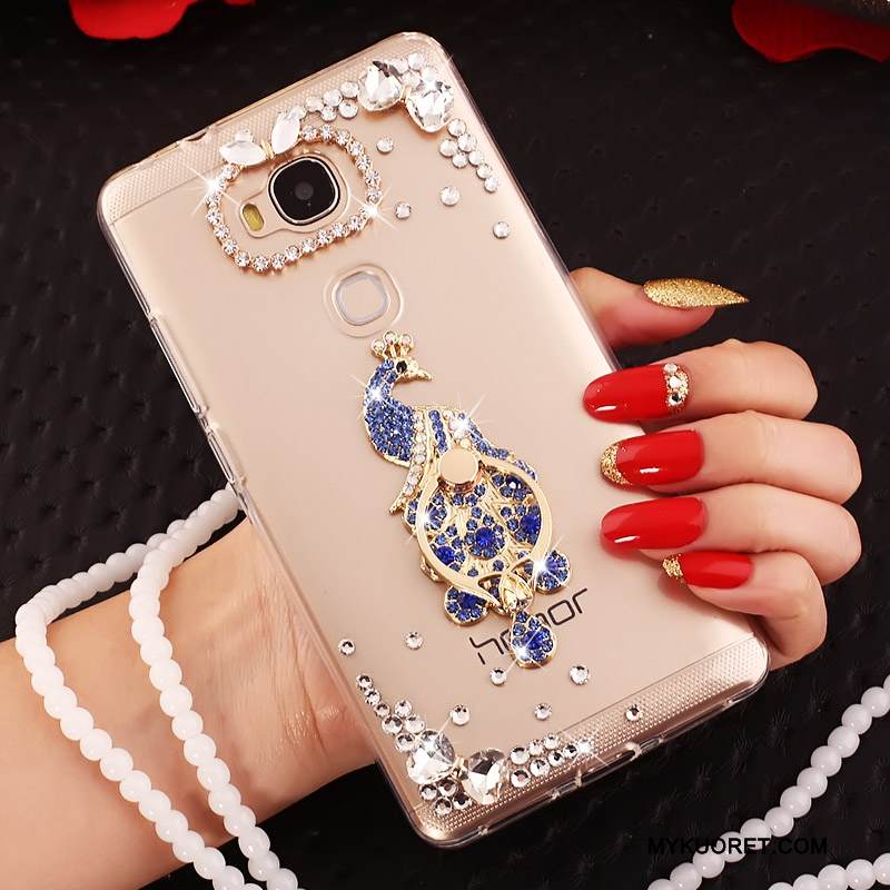 Kuori Huawei G7 Plus Luova Persoonallisuus Kulta, Kotelo Huawei G7 Plus Suojaus Rengas Puhelimen Kuoret